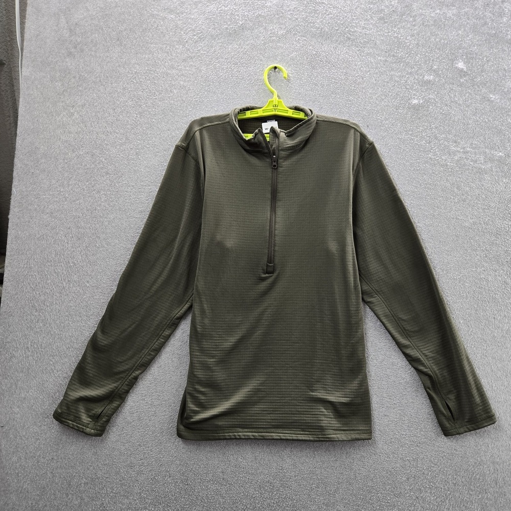 Condor Men Sweatshirt XL Green‎ Quarter Zip Activewear  Long Sleeve Combat